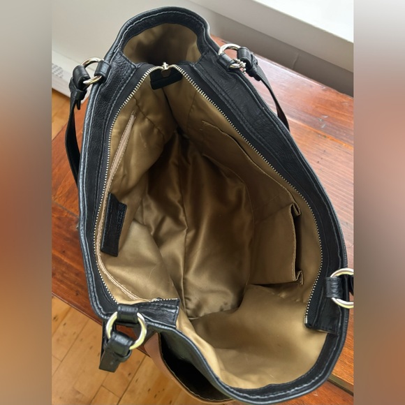 Coach pebbled leather two tone vintage tote shoulder bag purse D1494-F31303 - Picture 4 of 6